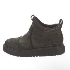 Christian Dior Black and Olive Slip On Boot